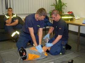 THW-Helfer in Aktion